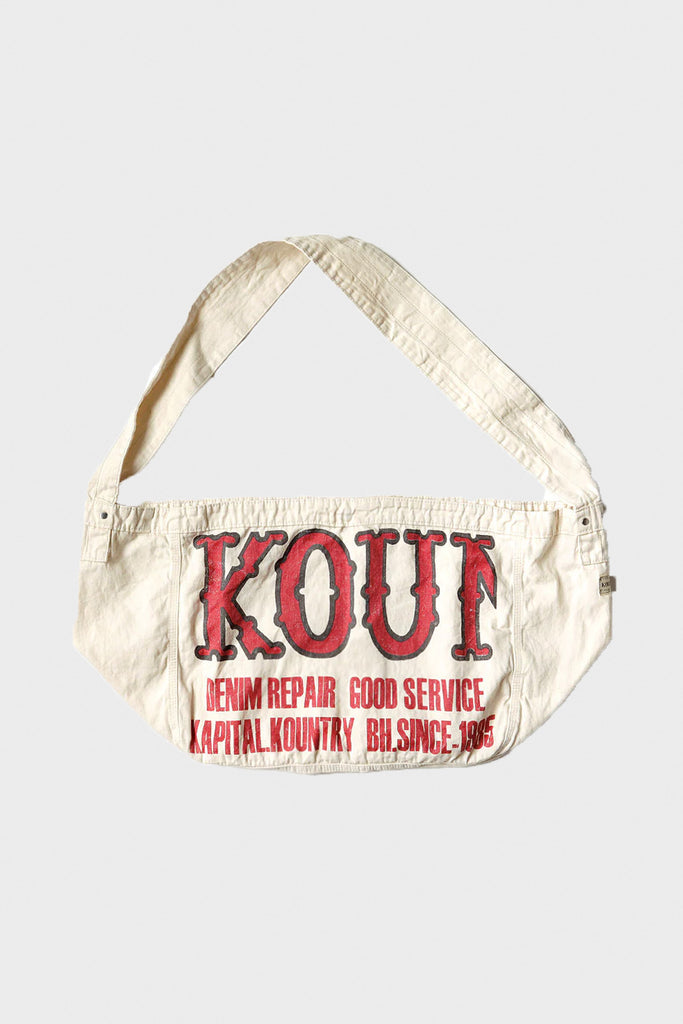 Kapital - Cotton Twill KOUNTRY NEWSPAPER Bag - Natural - Canoe Club