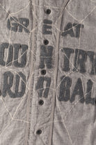 Kapital - Cotton Wool GREAT KOUNTRY Baseball Shirt (KOUNTRY DREAM CATCH Remake) - Light Grey - Canoe Club