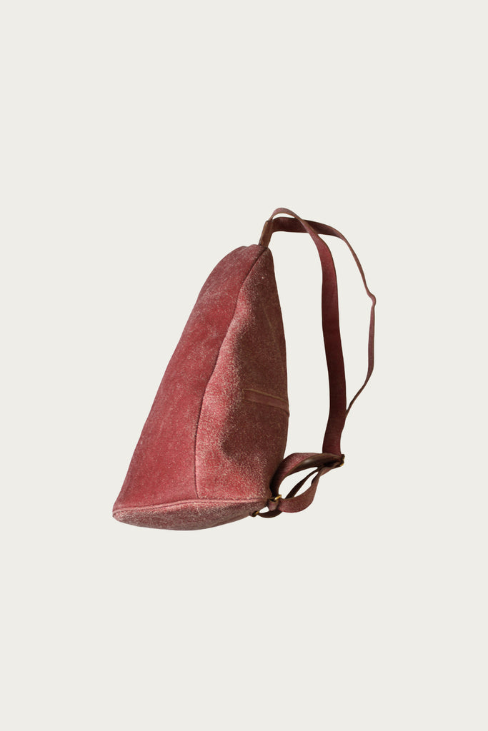 Kapital - Crack Leather HARVEY MEDICINE Rucksack - Red - Canoe Club