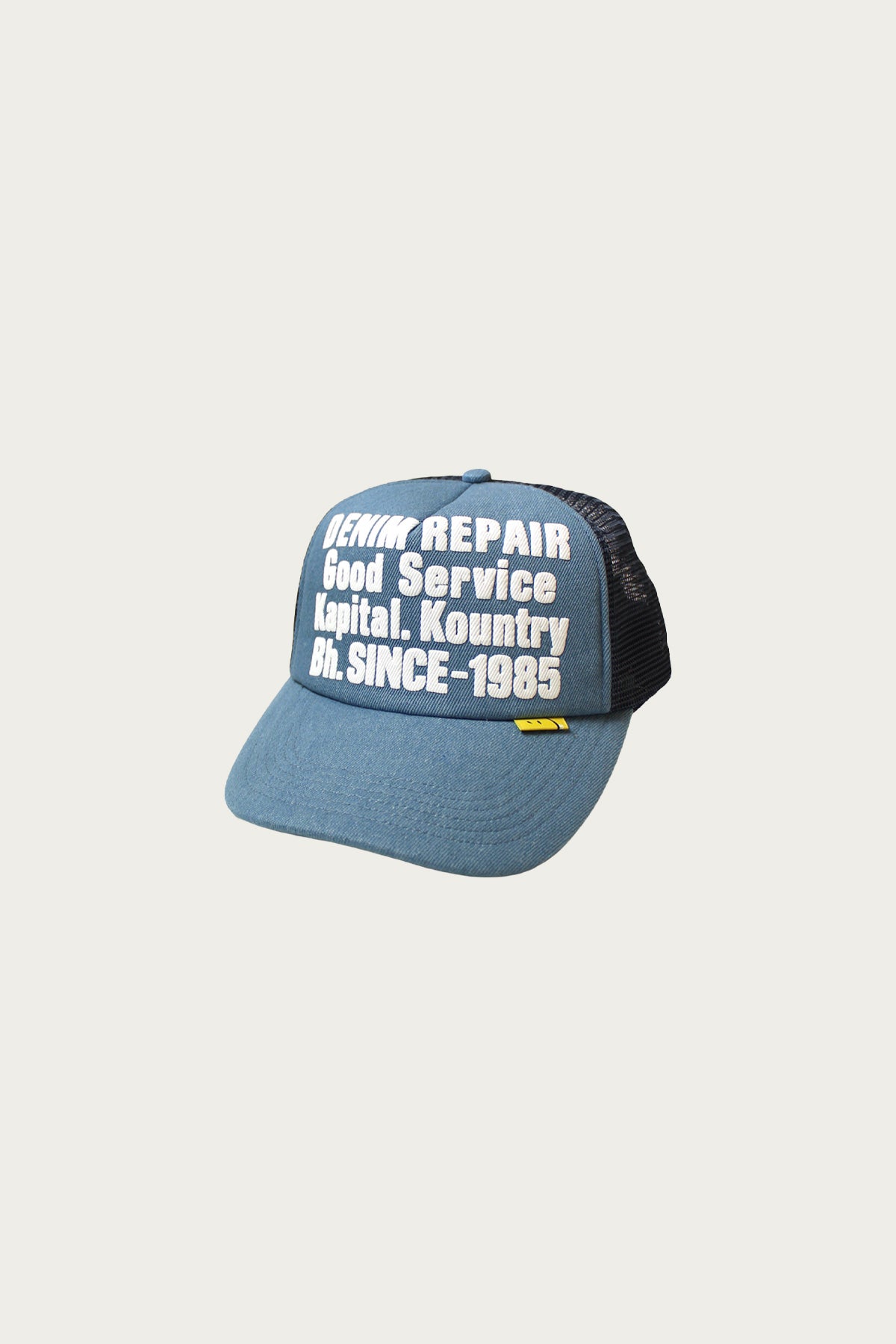Kapital - DENIM REPAIR SERVICE Denim Track Cap - Navy - Canoe Club