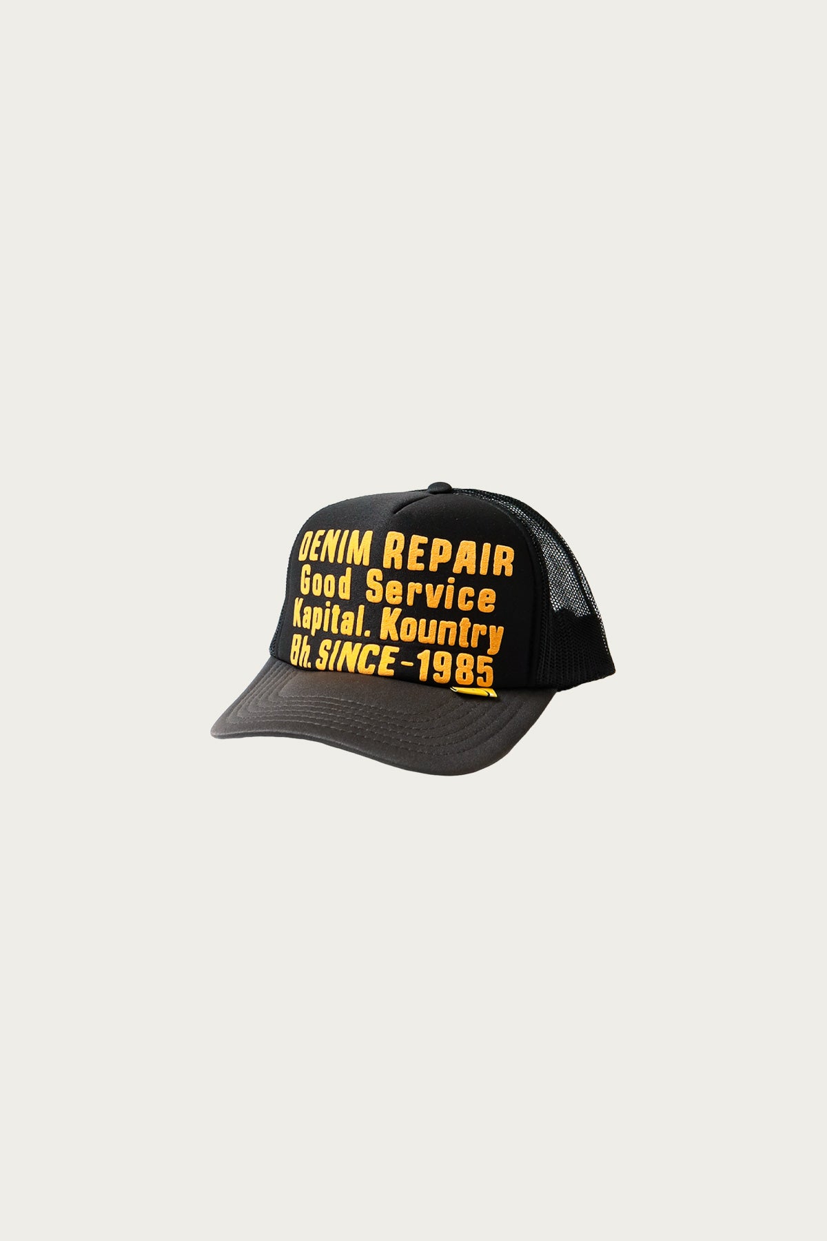 Kapital DENIM REPAIR SERVICE Track Cap | NBR | Canoe Club