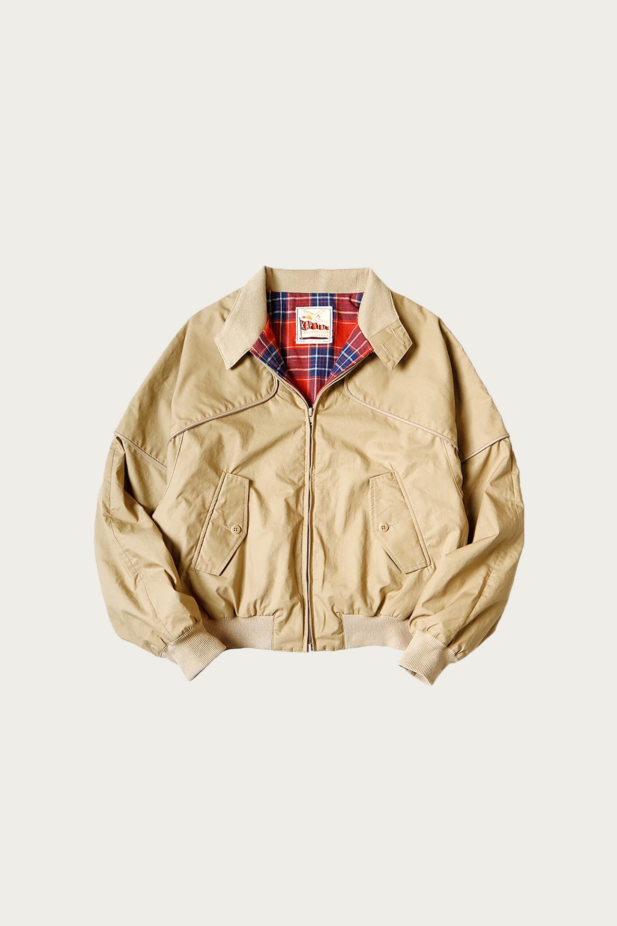 Kapital - Dry Twill SHAM BOMBER Golf JKT - Beige - Canoe Club