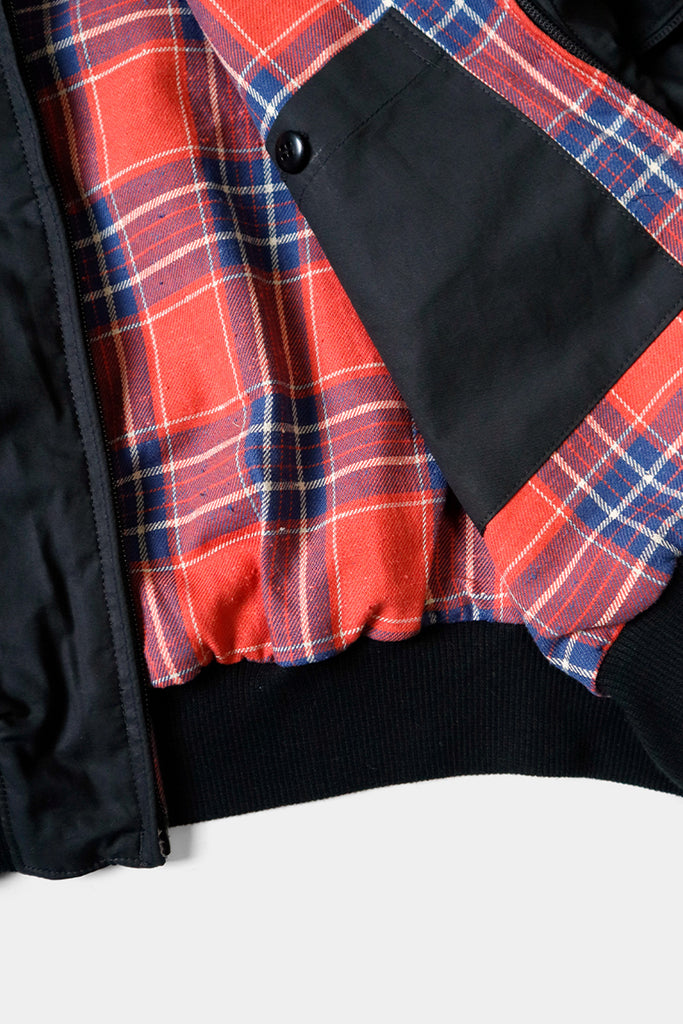 Kapital - Dry Twill SHAM BOMBER Golf JKT - Black - Canoe Club