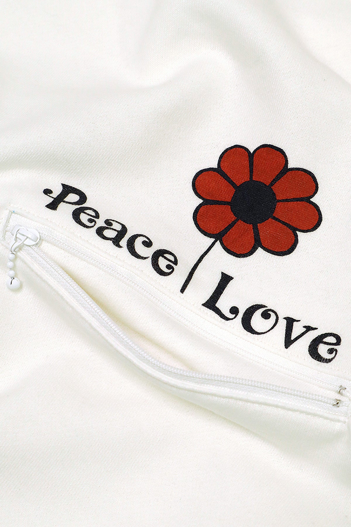 Kapital - ECO SWT Knit COOKIE Pocket Crew SWT (BUD FLOWER) - White - Canoe Club