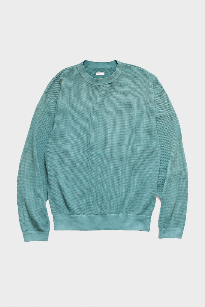 Kapital - ECO Waffle BIG SWT - Turquoise - Canoe Club