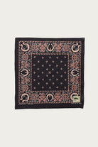 Kapital - Fastcolor Selvedge Bandanna (Antler NAJA) 20x20 - Black - Canoe Club