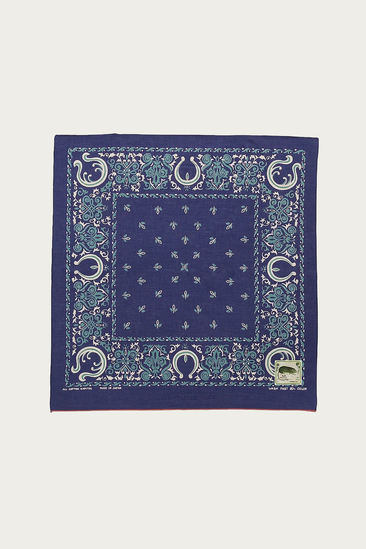 Kapital - Fastcolor Selvedge Bandanna (Antler NAJA) 20x20 - Purple - Canoe Club