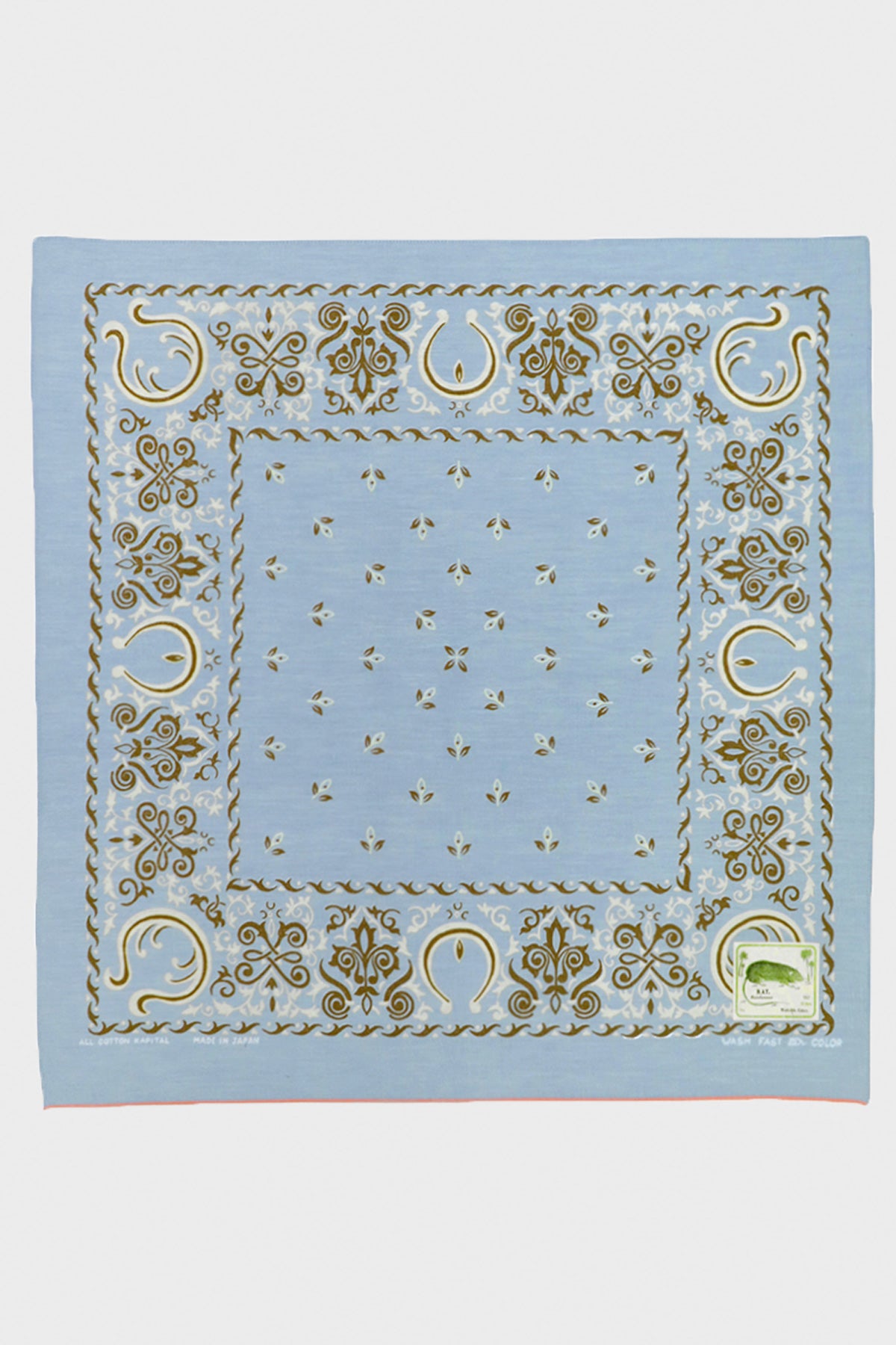 Kapital - Fastcolor Selvedge Bandana (Antler Naja) - Sax - Canoe Club