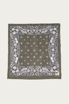 Kapital - Fastcolor Selvedge Bandanna (CHURCHILL GARDEN) 30x30 - Khaki - Canoe Club