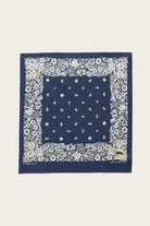 Kapital - Fastcolor Selvedge Bandanna (CHURCHILL GARDEN) 30x30 - Navy - Canoe Club