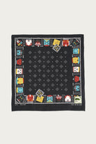 Kapital - Fastcolor Selvedge Bandanna (KACHINA & PECKISH RAINBOWY) - Black - Canoe Club