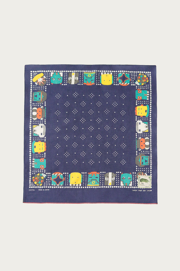 Kapital - Fastcolor Selvedge Bandana (KACHINA) - Purple - Canoe Club