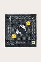 Kapital - Fastcolor Selvedge Bandanna (Mirrored Fuji PROFILE RAINBOWY) - Black - Canoe Club