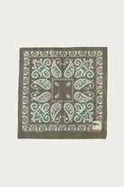 Kapital - Fastcolor Selvedge Bandanna (SAMBO Paisely) 20x20 - Khaki - Canoe Club