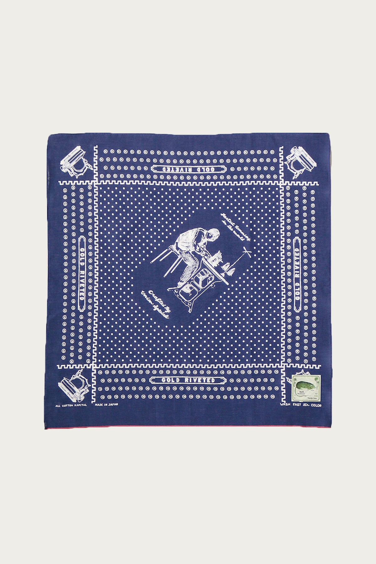 Kapital - Fastcolor Selvedge Bandana (UNION MASTER) - Purple - Canoe Club