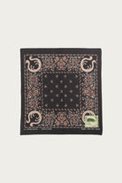Kapital - Fastcolor Selvedge Bandanna (Antler NAJA) 15x15 - Black - Canoe Club