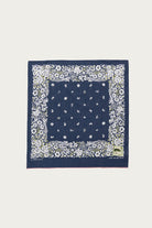 Kapital - Fastcolor Selvedge Bandanna (CHURCHILL GARDEN) 15x15 - Navy - Canoe Club