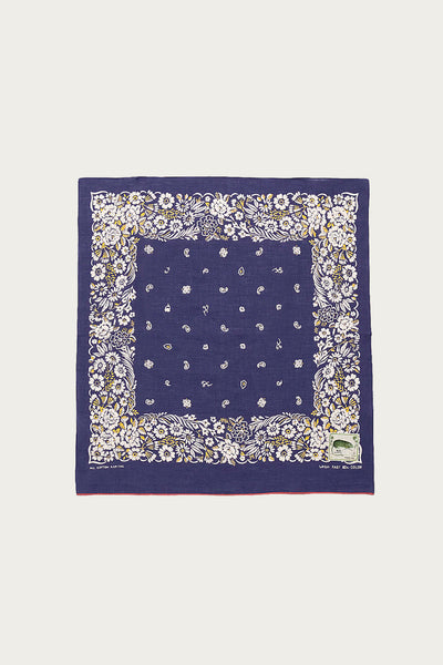 Kapital Fastcolor Selvedge Bandanna (CHURCHILL GARDEN) 15x15
