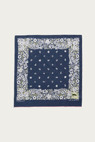 Kapital - Fastcolor Selvedge Bandanna (CHURCHILL GARDEN) 20x20 - Navy - Canoe Club
