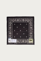 Kapital - Fastcolor Selvedge Bandanna (ESCARGOT FLOWER) 15x15 - Black - Canoe Club