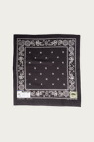 Kapital - Fastcolor Selvedge Bandanna (ESCARGOT FLOWER) 20x20 - Black - Canoe Club