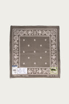 Kapital - Fastcolor Selvedge Bandanna (ESCARGOT FLOWER) 20x20 - Khaki - Canoe Club