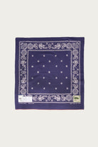 Kapital - Fastcolor Selvedge Bandanna (ESCARGOT FLOWER) 20x20 - Purple - Canoe Club