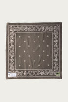 Kapital - Fastcolor Selvedge Bandanna (ESCARGOT FLOWER) 30x30 - Khaki - Canoe Club