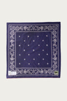 Kapital - Fastcolor Selvedge Bandanna (ESCARGOT FLOWER) 30x30 - Purple - Canoe Club