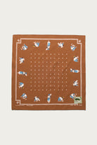 Kapital - Fastcolor Selvedge Bandanna (RICE SEEDING) 20x20 - Brown - Canoe Club