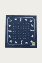 Kapital - Fastcolor Selvedge Bandanna (RICE SEEDING) 20x20 - Navy - Canoe Club