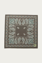 Kapital - Fastcolor Selvedge Bandanna (SAMBO Paisely) 30x30 - Khaki - Canoe Club