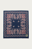 Kapital - Fastcolor Selvedge Bandanna (SAMBO Paisely) 30x30 - Navy - Canoe Club