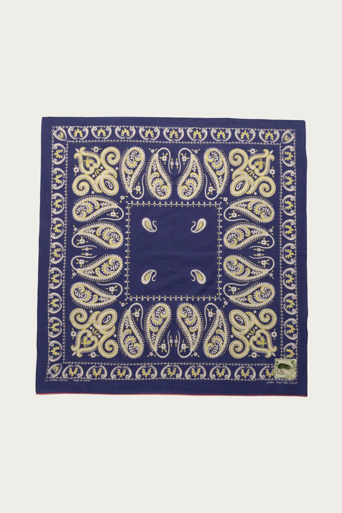 Kapital Fastcolor Selvedge Bandanna (SAMBO Paisely) 30x30 | Purple