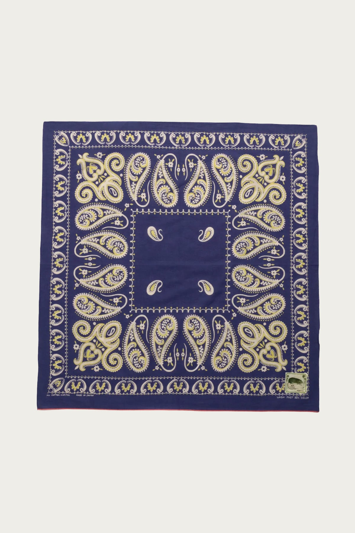 Kapital Fastcolor Selvedge Bandanna (SAMBO Paisely) 30x30 | Purple