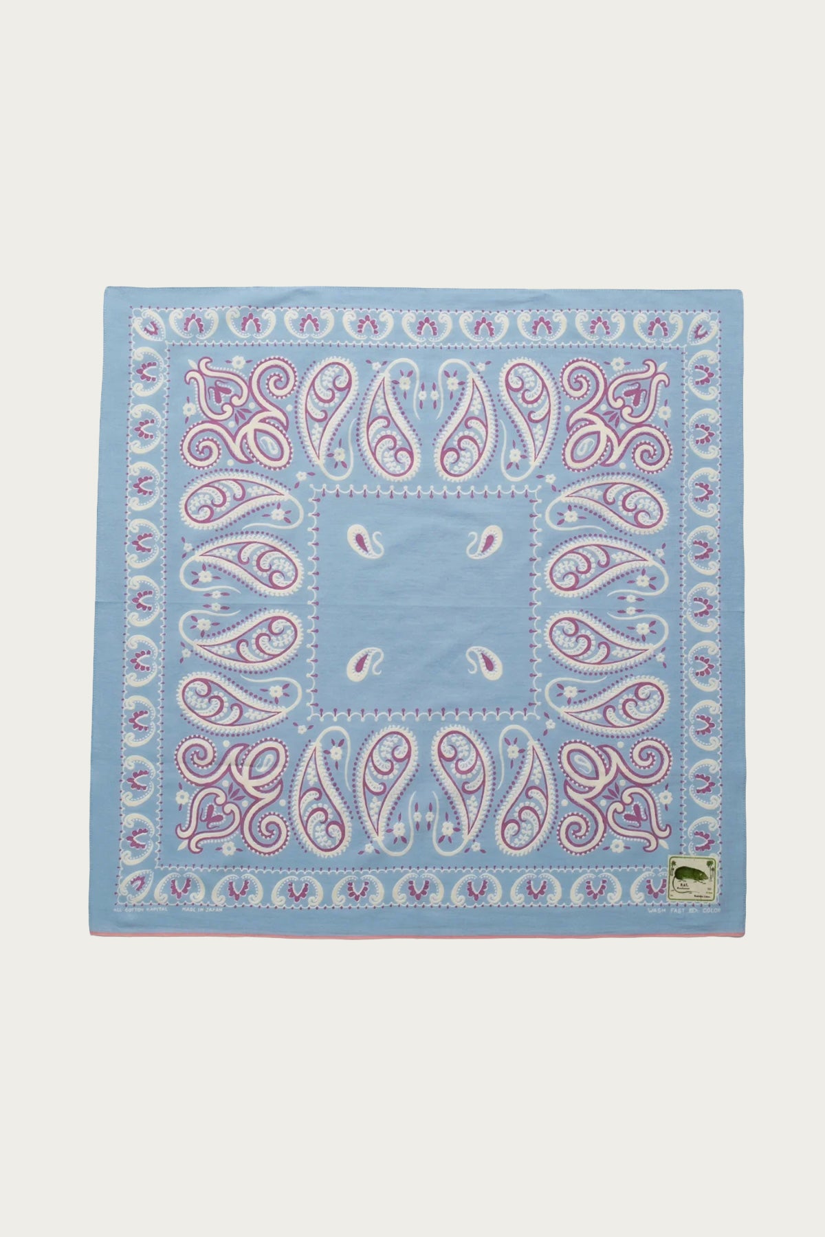 Kapital - Fastcolor Selvedge Bandanna (SAMBO Paisely) 30x30 - Sax - Canoe Club