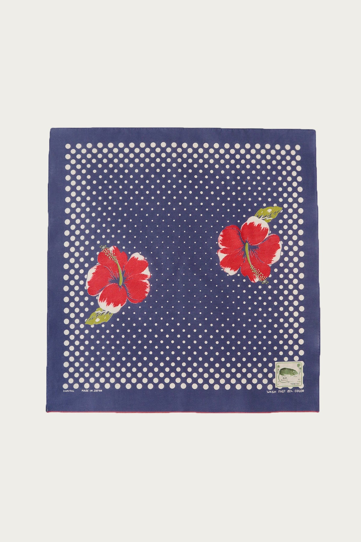Kapital - Fastcolor Selvedge Bandana (Coco Hibiscus) - Purple - Canoe Club