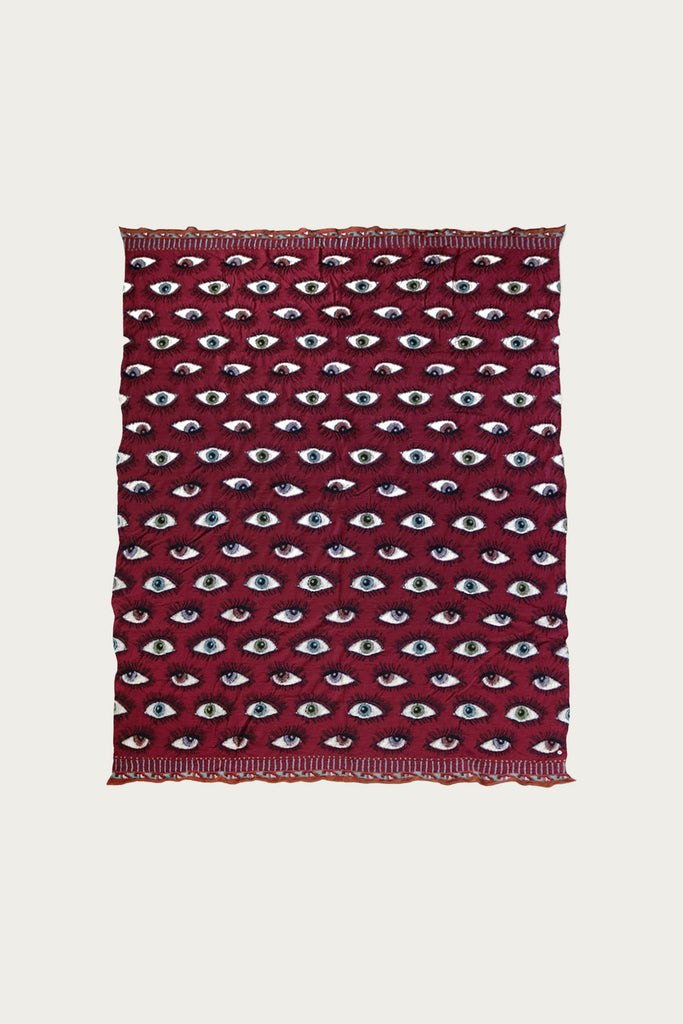 Kapital - Fulling Wool Blanket SPEAKEASY (Colorful) - Wine - Canoe Club