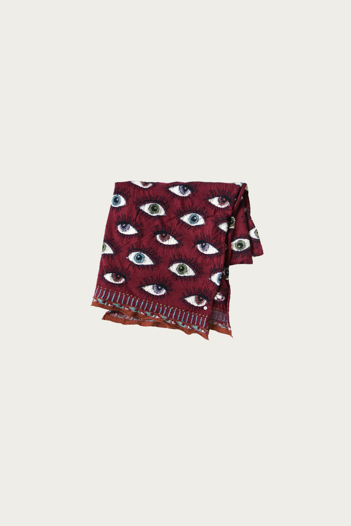 Kapital - Fulling Wool Blanket SPEAKEASY (Colorful) - Wine - Canoe Club