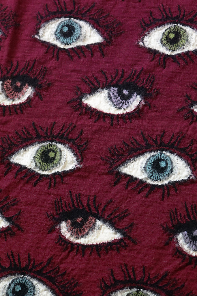 Kapital - Fulling Wool Blanket SPEAKEASY (Colorful) - Wine - Canoe Club