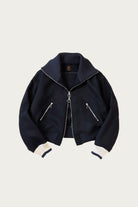 Kapital - Flannel ZIP Beacon Blouson - Navy - Canoe Club