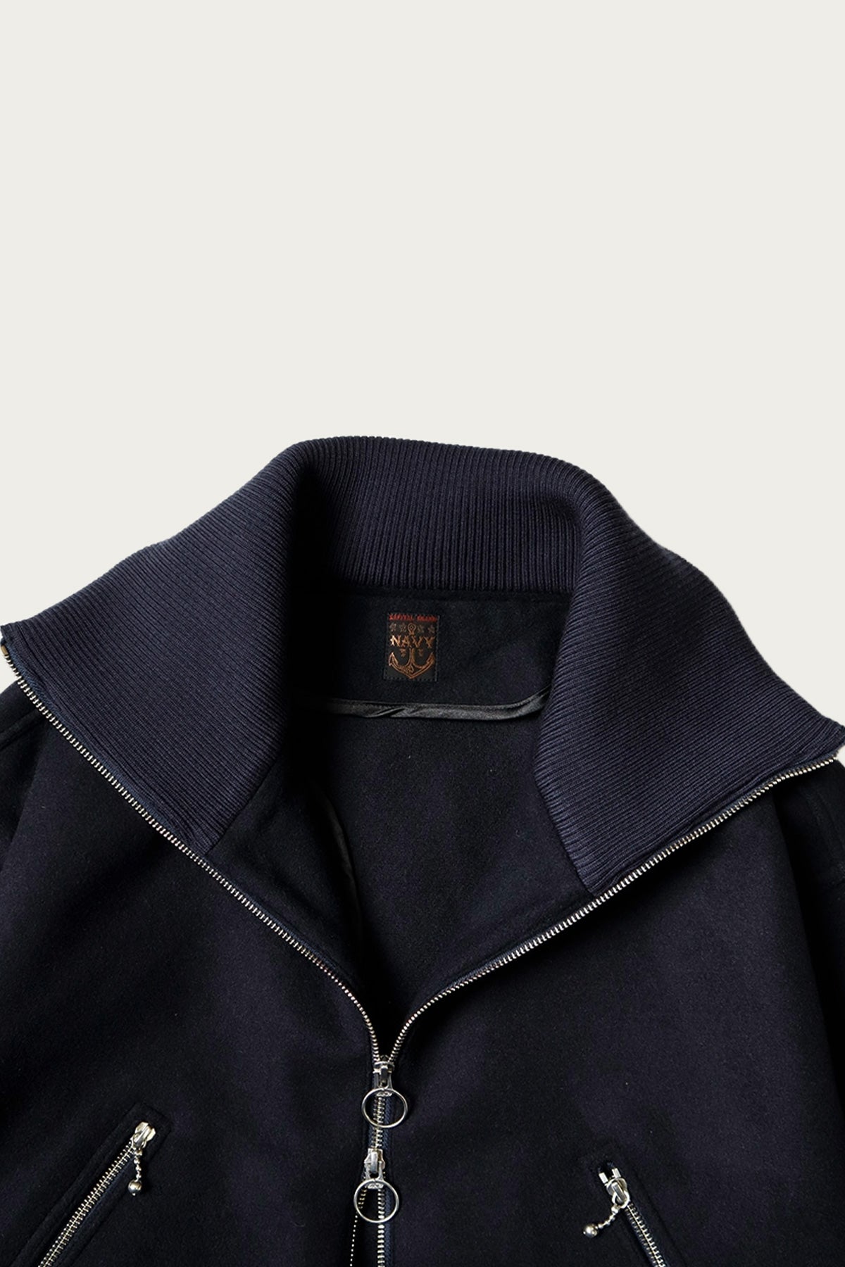 Kapital - Flannel ZIP Beacon Blouson - Navy - Canoe Club
