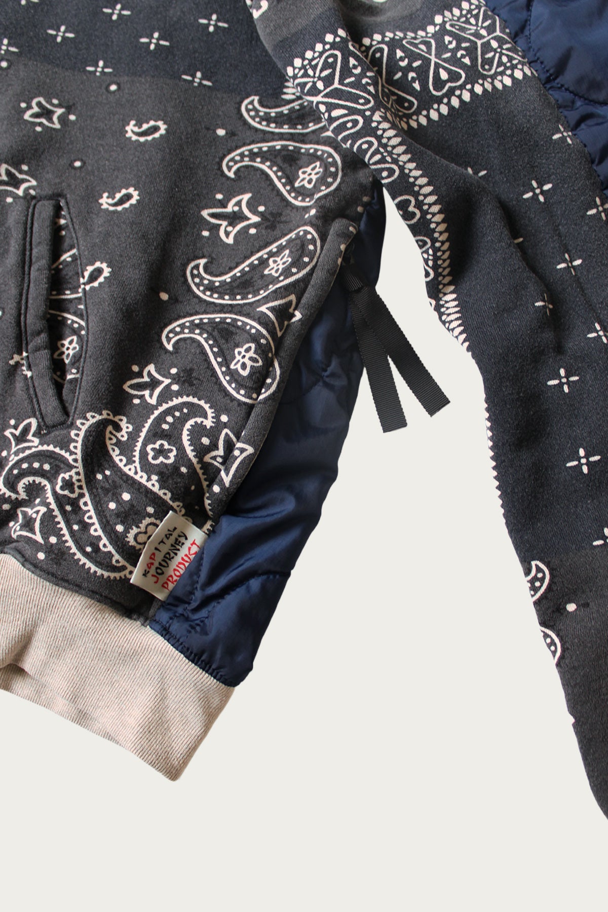 Kapital - SWT Knit Bandanna BIVOUAC Hooded Blouson - Black - Canoe Club