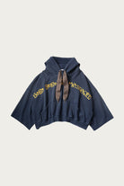 Kapital - SWT Knit DEVIL Hoodie (BORO BOROUGH MASSACRE)S-font - Navy - Canoe Club