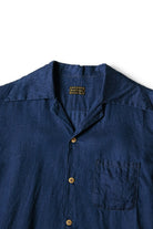 Kapital - French Cloth Linen WRANGLE Collar Aloha Shirt (SOUFFLEMON) - Indigo - Canoe Club