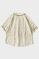 Kapital - French Linen GREAT KOUNTRY Baseball Shirt - Beige - Canoe Club