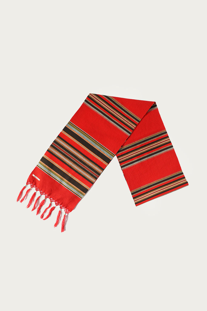 Kapital - Fringe Stole (PECOS Stripe) - Red - Canoe Club