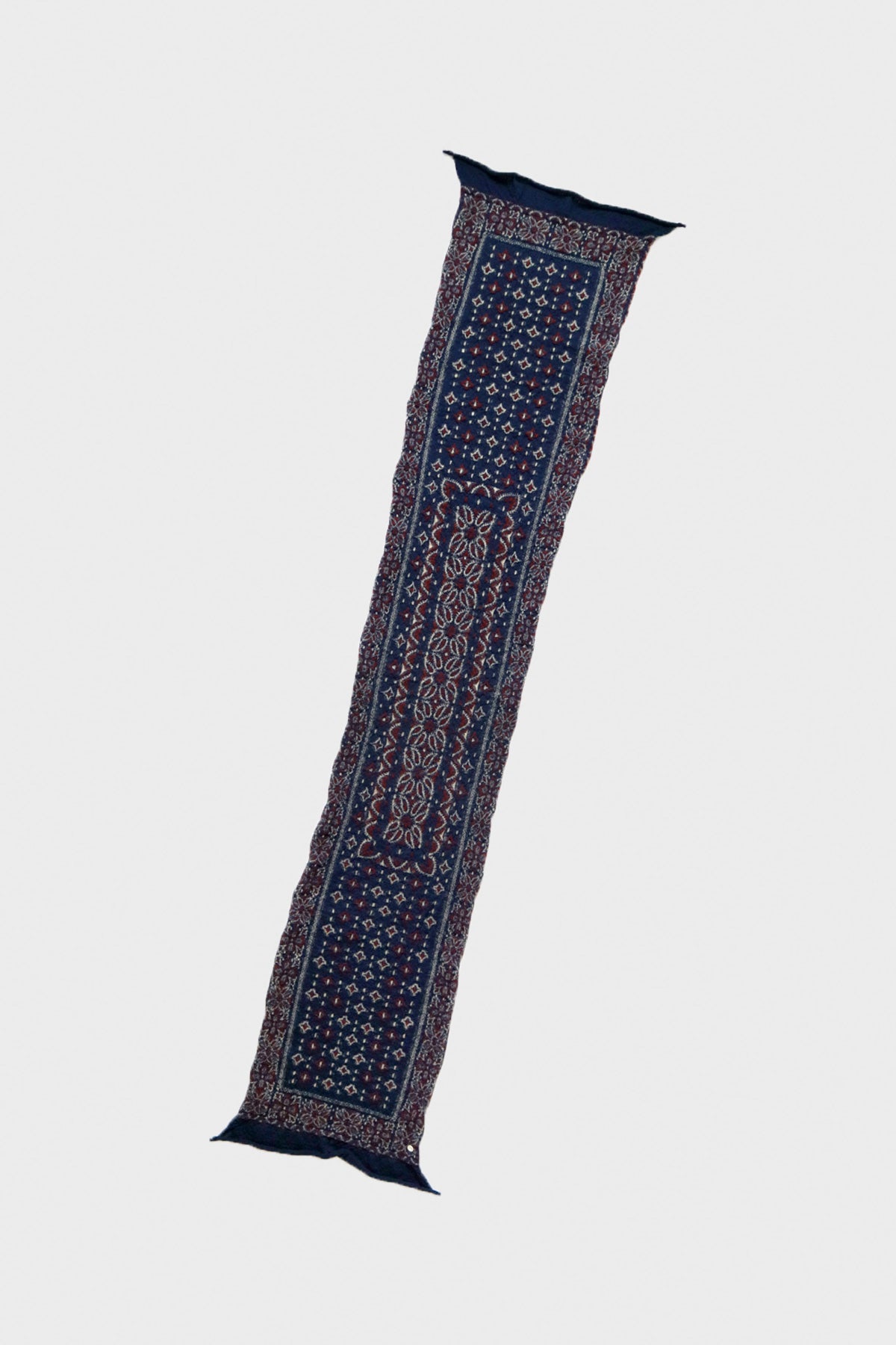 Kapital - Fulling Wool HAPPY Scarf Colorful BIG MAMA Bandana - Navy - Canoe Club