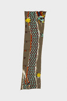 Kapital - Fulling Wool HAPPY Scarf DRAGON DANCE & PROFILE RAINBOW) - Khaki - Canoe Club