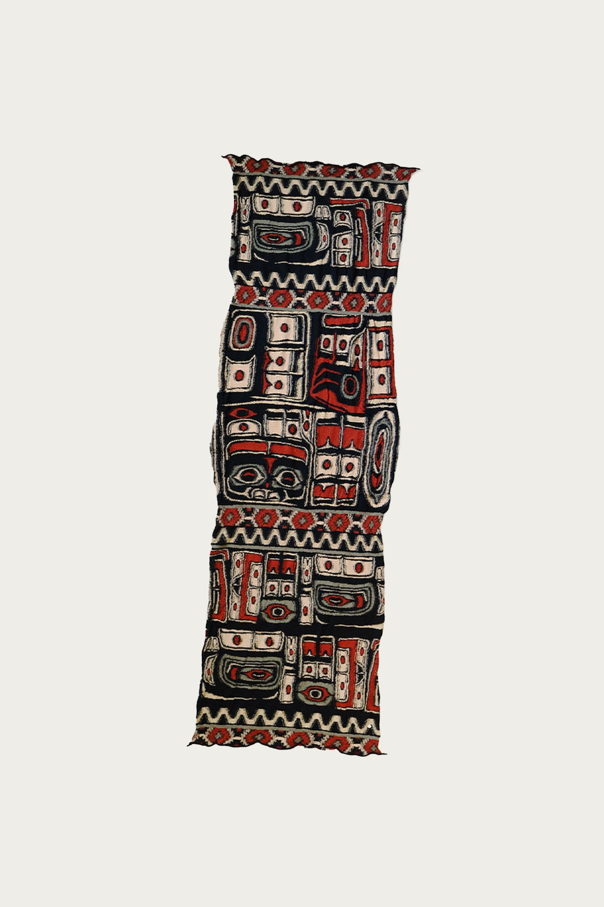 Kapital - Fulling Wool Scarf ALASKA RAVEN - Orange - Canoe Club